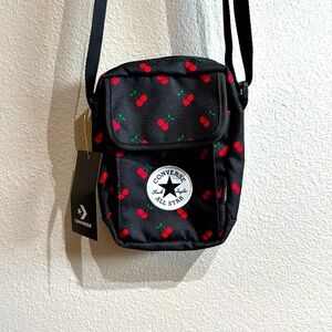NWT Converse cherry pattern cross body